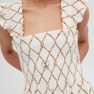 Hill House Ellie Dress in Nautical Trellis NWT